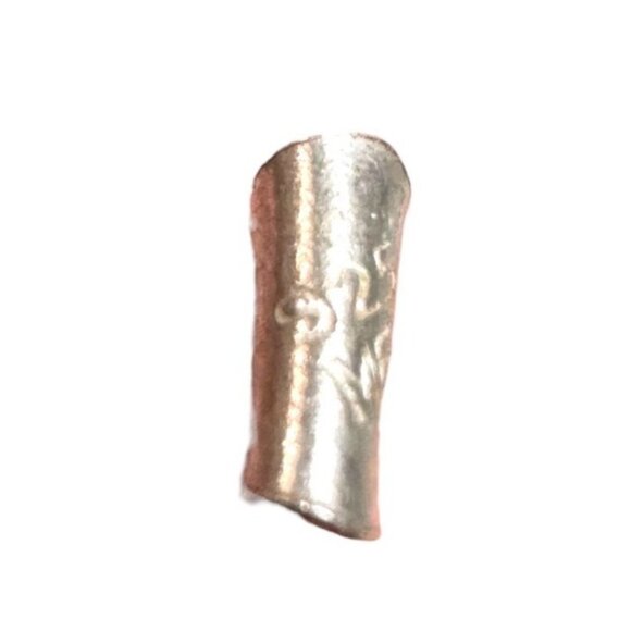 Vintage Sterling Silver Crucifix Pendant Jesus Christ Motif INRI Textured Wood - Picture 3 of 5